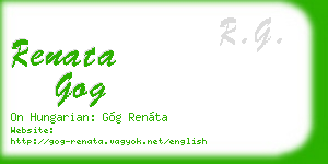 renata gog business card