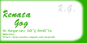 renata gog business card